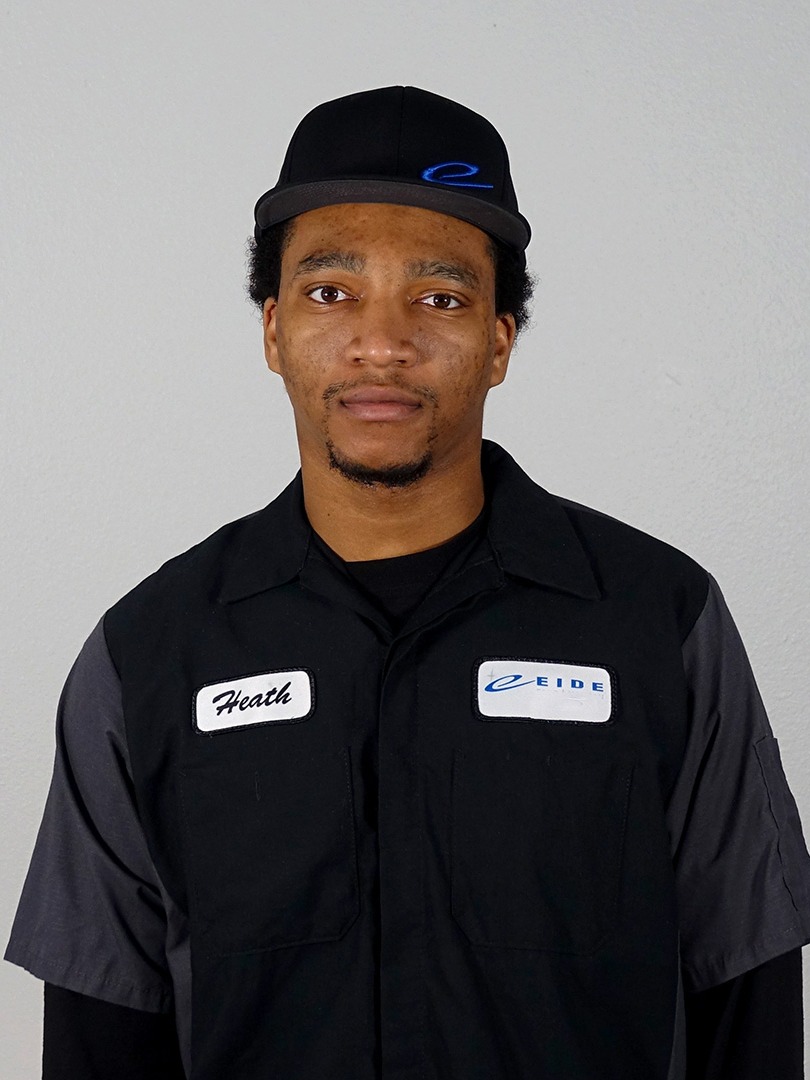 Used Car Technician Heath Reaves in Service at Eide Ford